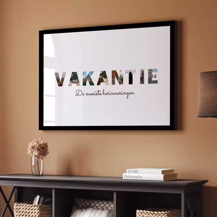 Poster mit Rahmen – Eigener Text — 3