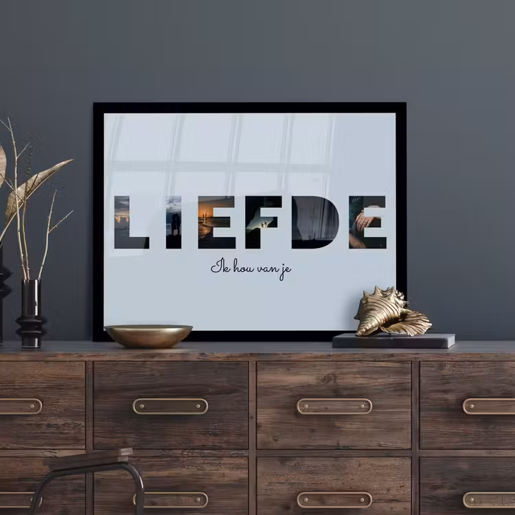 Poster mit Rahmen – Eigener Text — 5