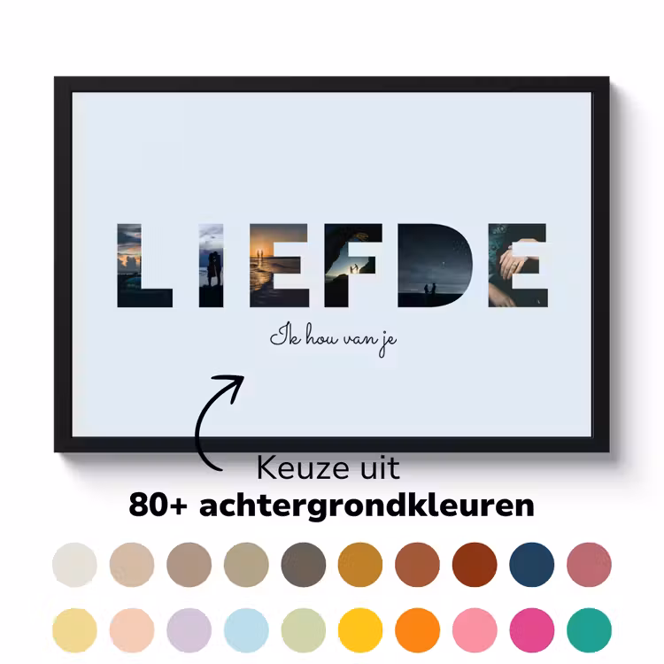 Poster mit Rahmen – Eigener Text — 6