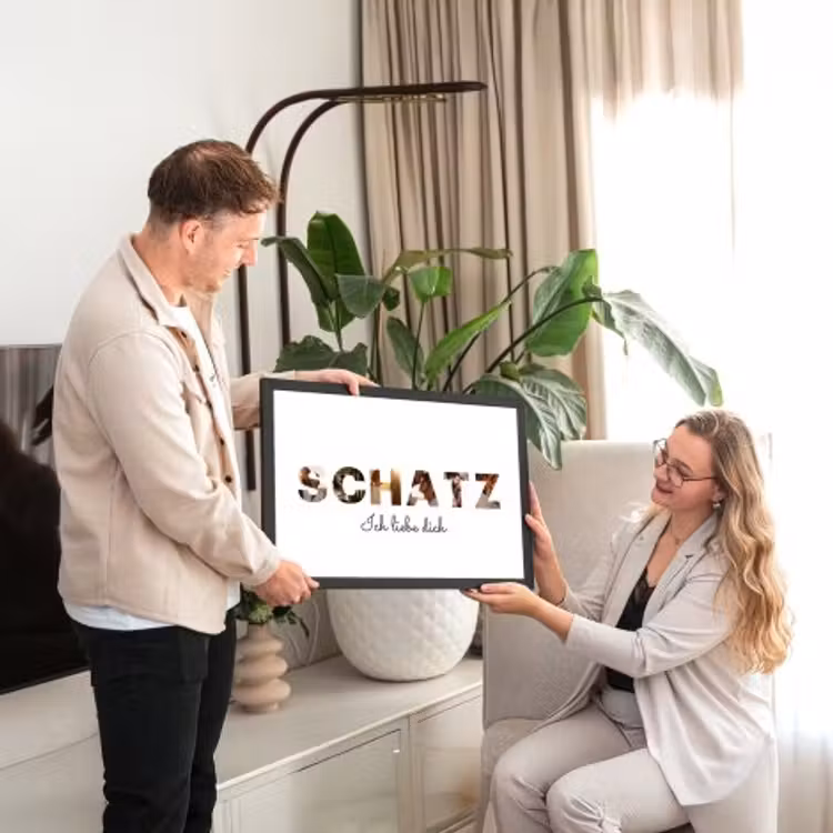 Poster mit Rahmen - Schatz — 2