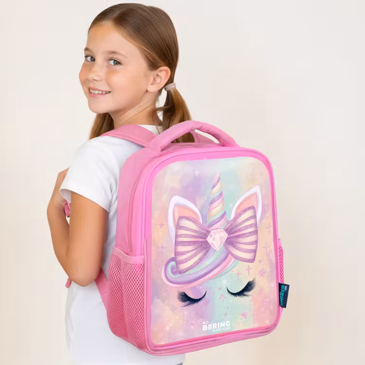 Kinderrucksack mit Namen - Rosa - Rucksack - Kind - Rosa - Einhorn — 3