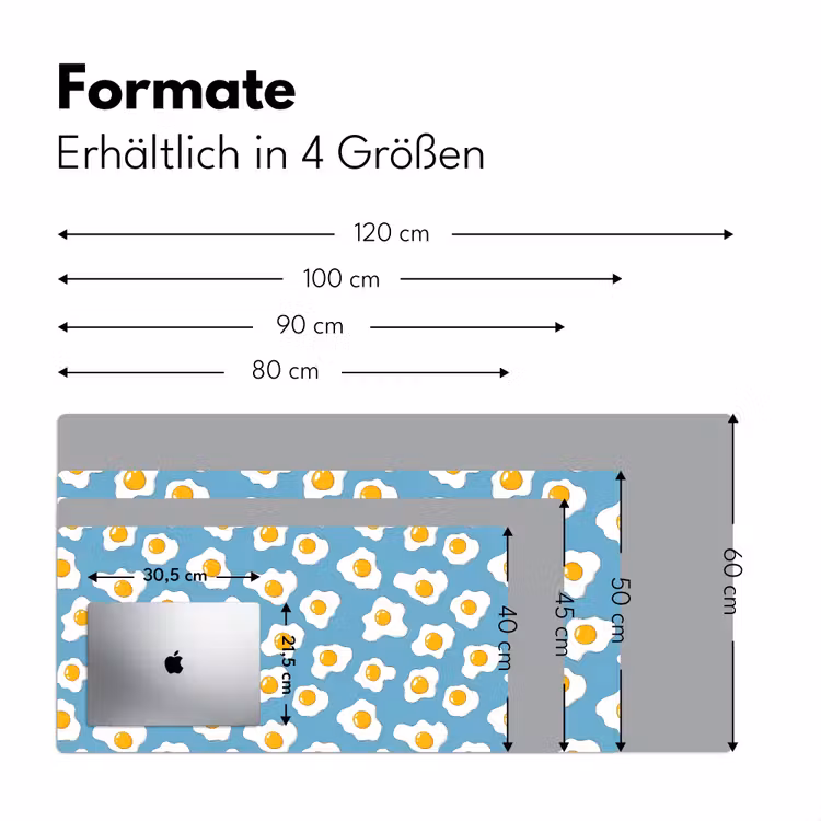 Schreibtischunterlage - Eier - Eigelb - Blau — 5