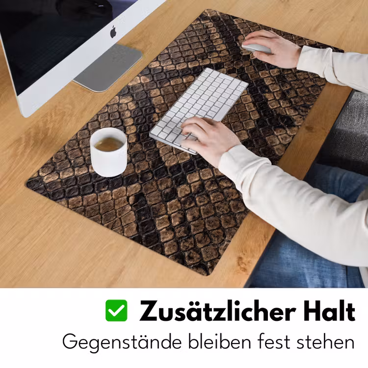 Schreibtischunterlage - Python - Schuppen - Bronze — 3