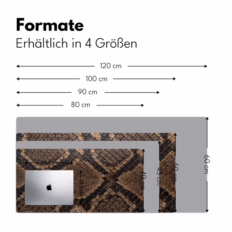 Schreibtischunterlage - Python - Schuppen - Bronze — 5