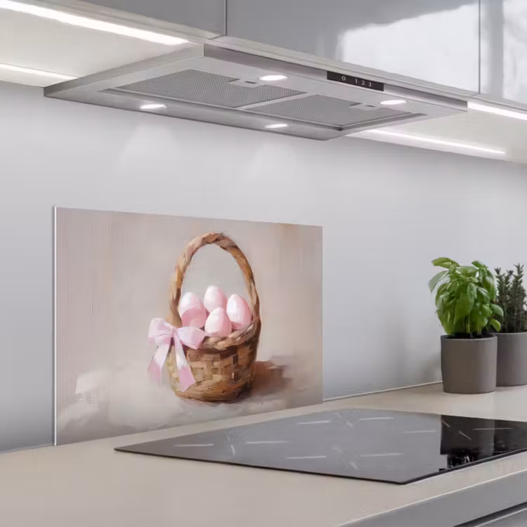 Kotflügel Aluminium - Korb - Eier - Rosa — 1