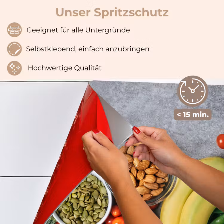Rückwand der Küche - Gemüse - Obst - Grau — 5