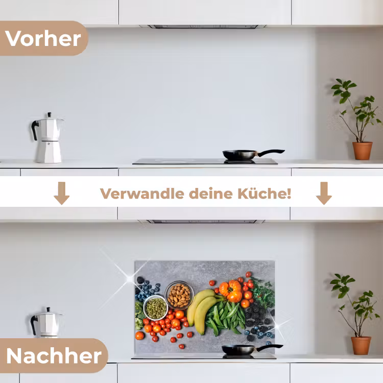 Rückwand der Küche - Gemüse - Obst - Grau — 7