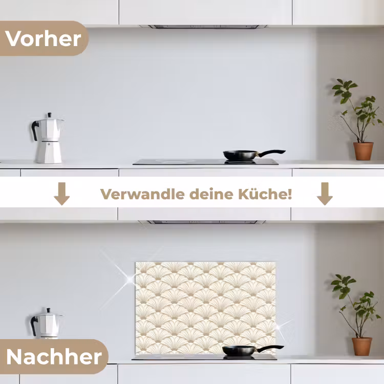 Spritzschutz Küche - Klassisch - Kunst - Beige — 7