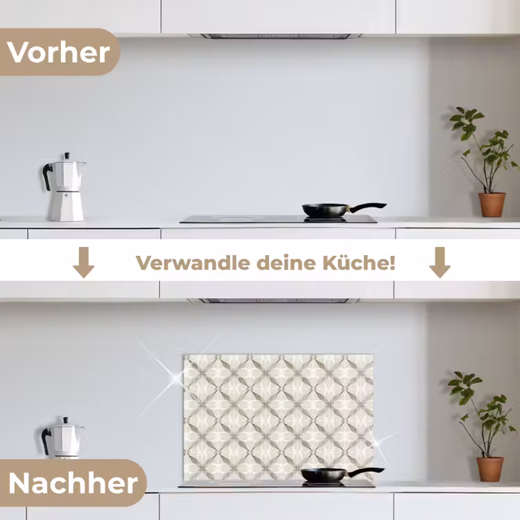 Spritzschutz Küche - Grafik - Muster - Grau — 7