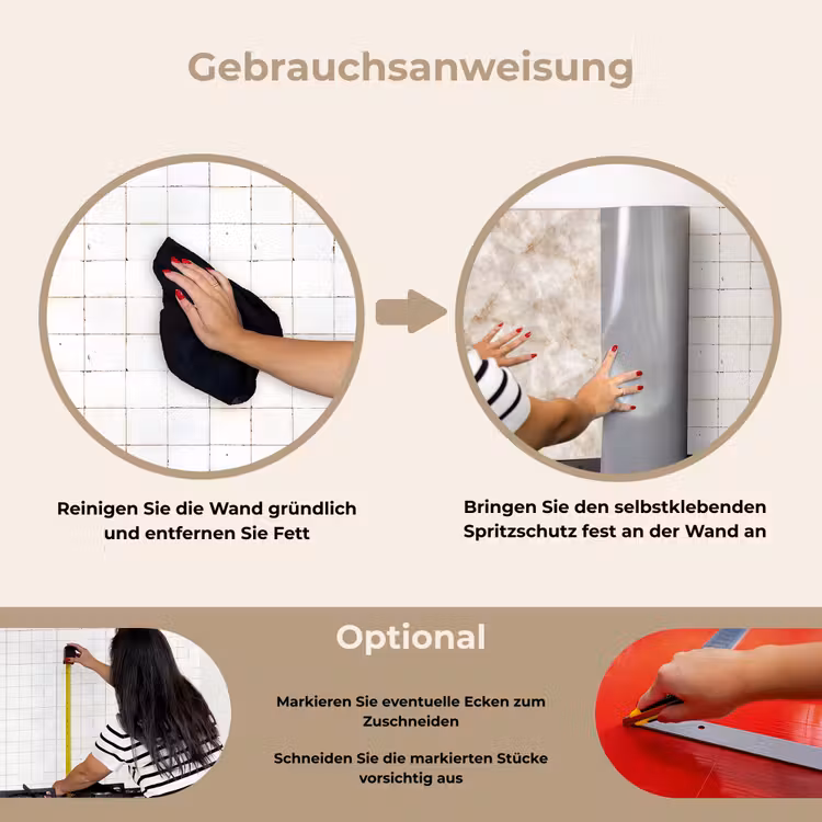 Spritzschutz Küche - Marmor - Muster - Klassisch — 2