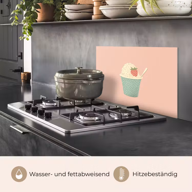 Kotflügel Aluminium - Tablett - Eiscreme - Erdbeere - Rosa — 3