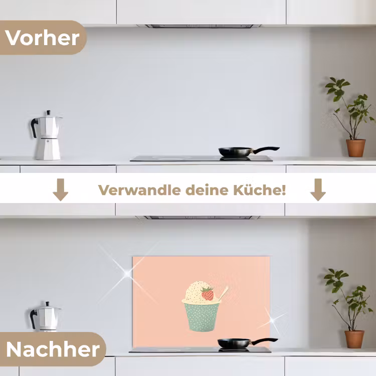 Kotflügel Aluminium - Tablett - Eiscreme - Erdbeere - Rosa — 7