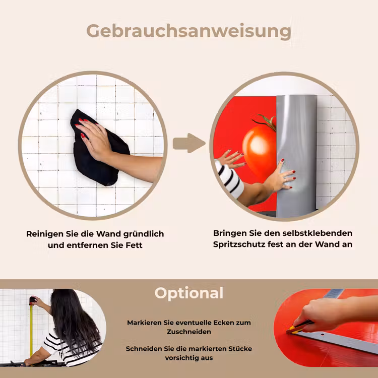 Rückwand der Küche - Tomate - Rot - Herz — 2