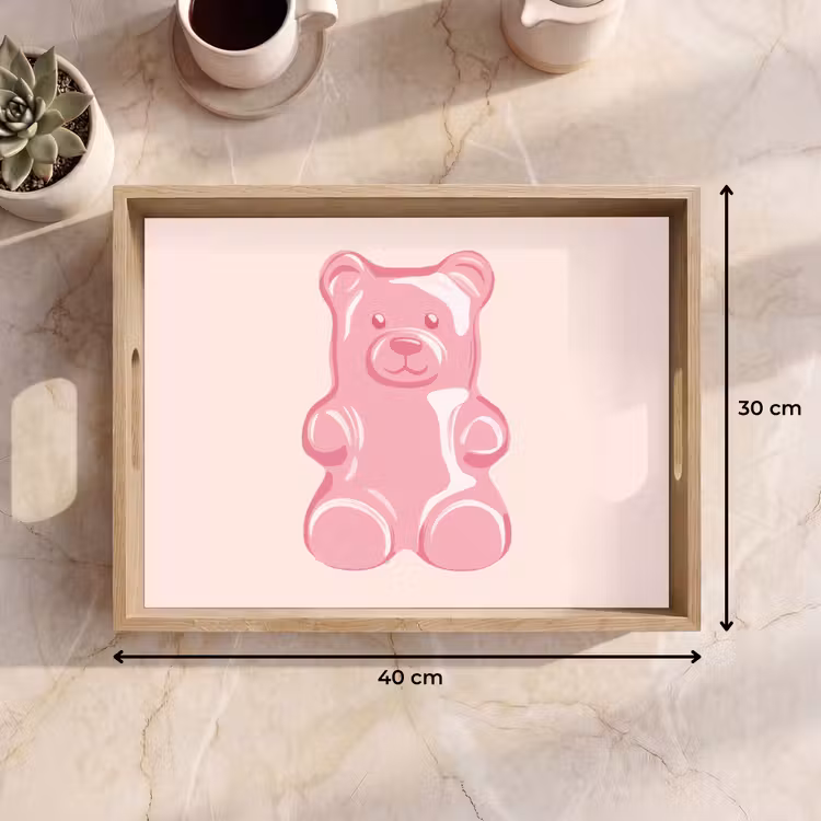 Tablett - Bär - Rosa - Bonbon — 7