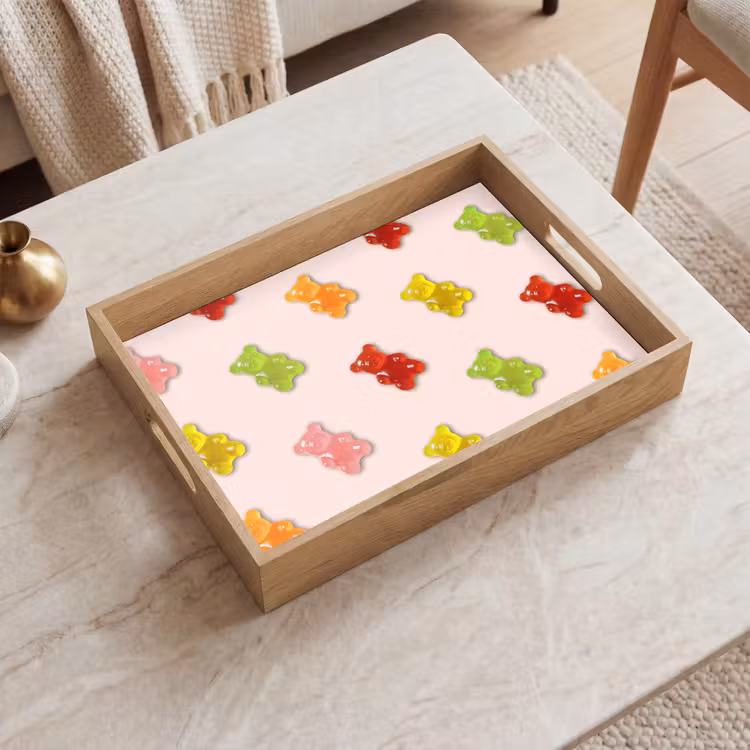 Tablett - Farbe - Bonbon - Rosa — 2