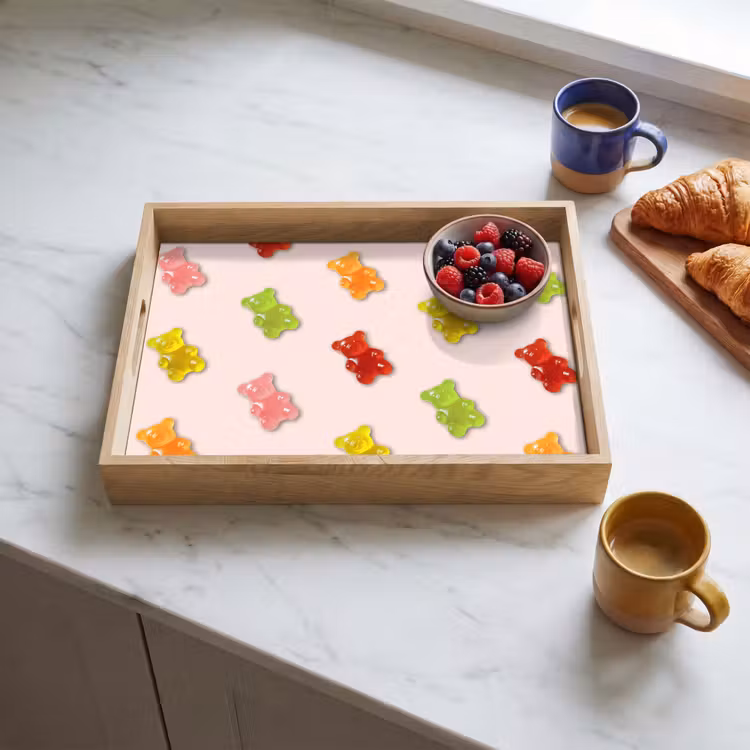 Tablett - Farbe - Bonbon - Rosa — 3