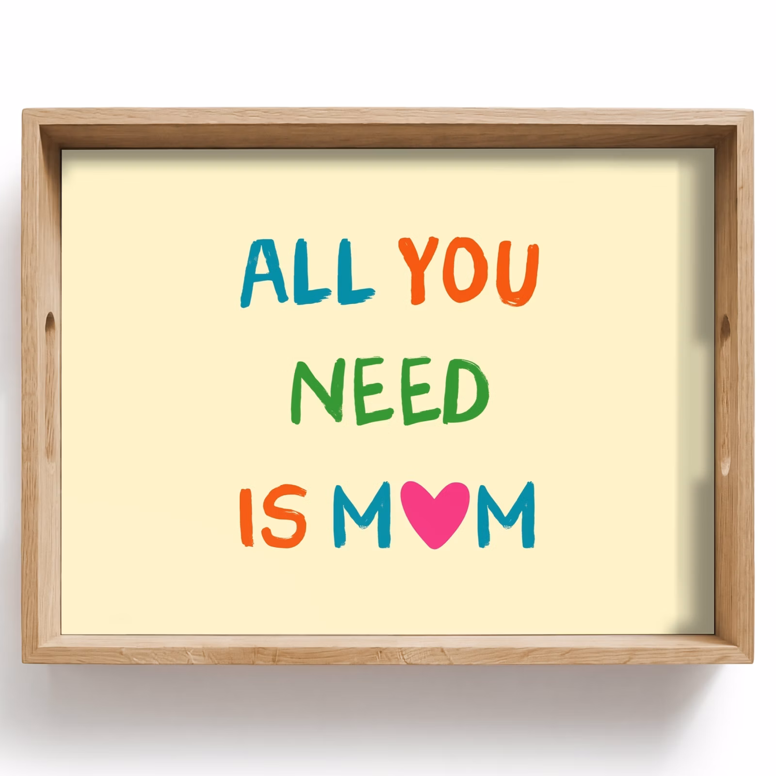 Tablett - Herz - Mutter - Text - Bunt — 1
