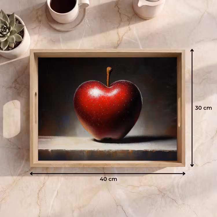 Tablett - Apfel - Herz - Rot — 7