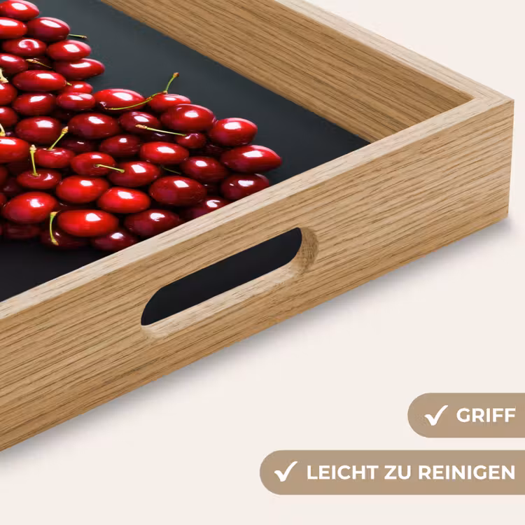 Tablett - Kirsche - Herz - Rot - Schwarz — 8