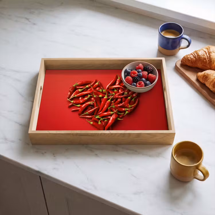 Tablett - Paprika - Rot - Herz — 3