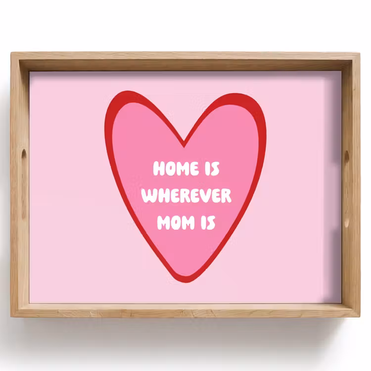 Tablett - Zitat - Mutter - Rosa — 1