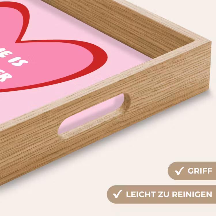 Tablett - Zitat - Mutter - Rosa — 8
