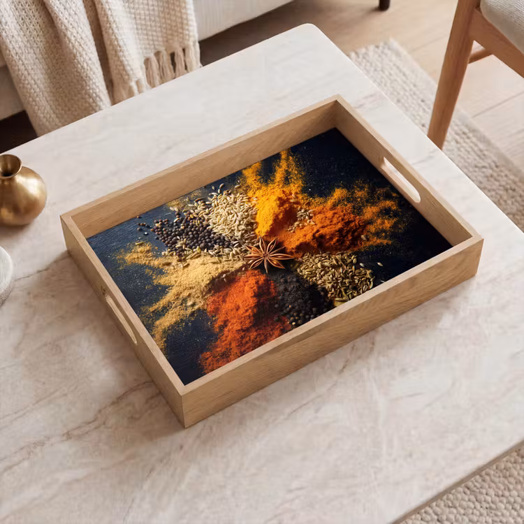 Tablett - Gewürze - Explosion - Orange — 2