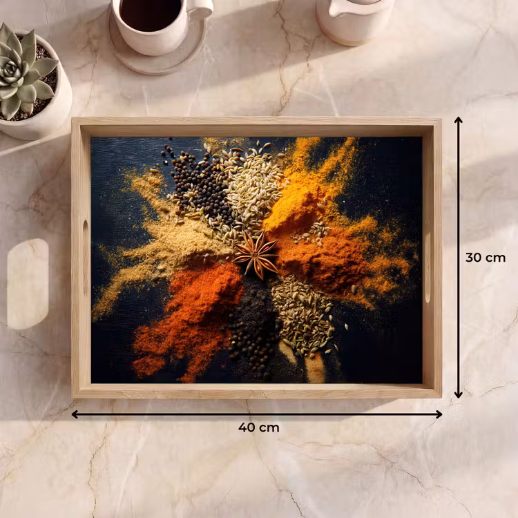 Tablett - Gewürze - Explosion - Orange — 7