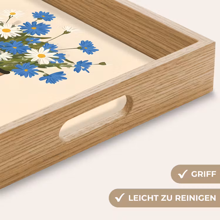 Tablett - Kaffee - Dose - Minimalistisch - Blumen — 8