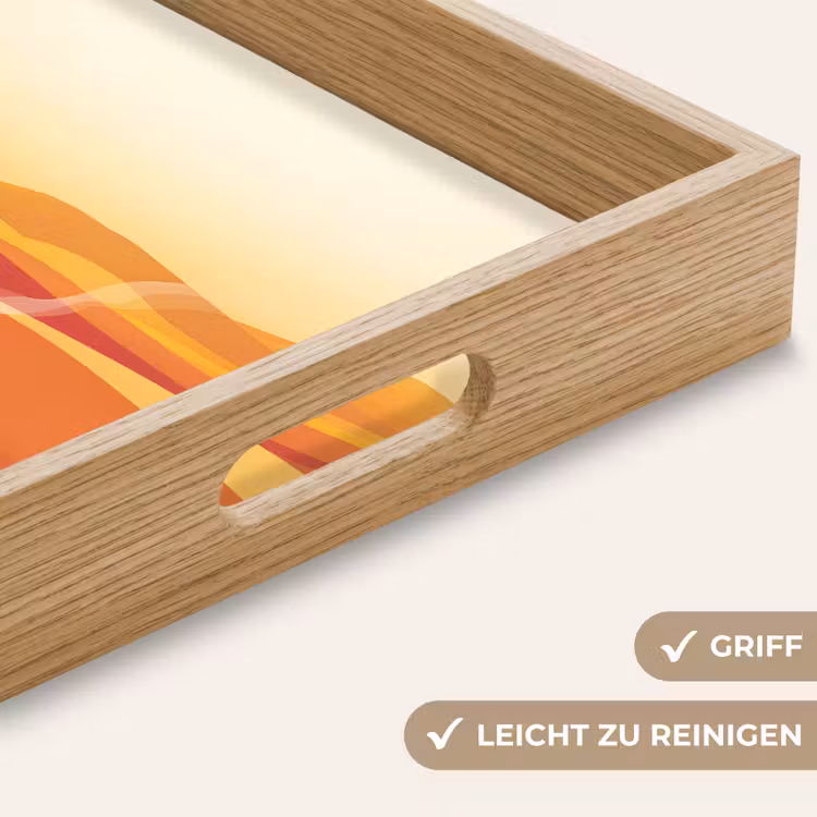 Tablett - Kaffee - Landschaft - Orange - Kaffeebohnen — 8