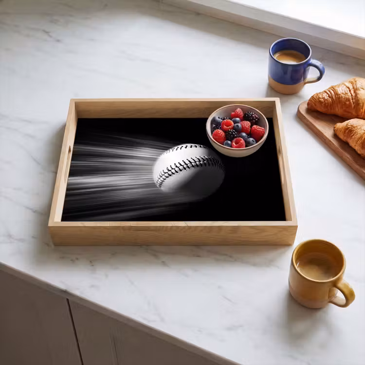 Tablett - Baseball - Weiß - Fliegen — 3