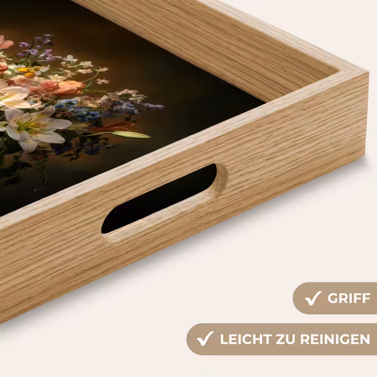 Tablett - Gläser - Blumen - Blumenstrauß - Farben — 8
