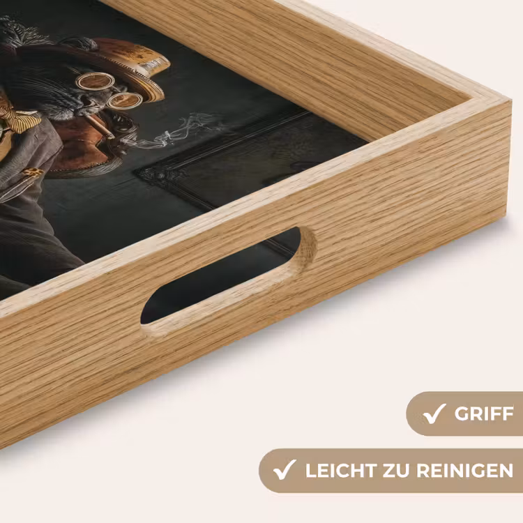 Tablett - Katze - Anzug - Orange - Zigarre — 8