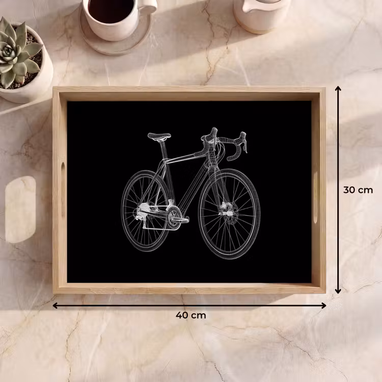 Tablett - Linien - Illustration - Weiß — 7