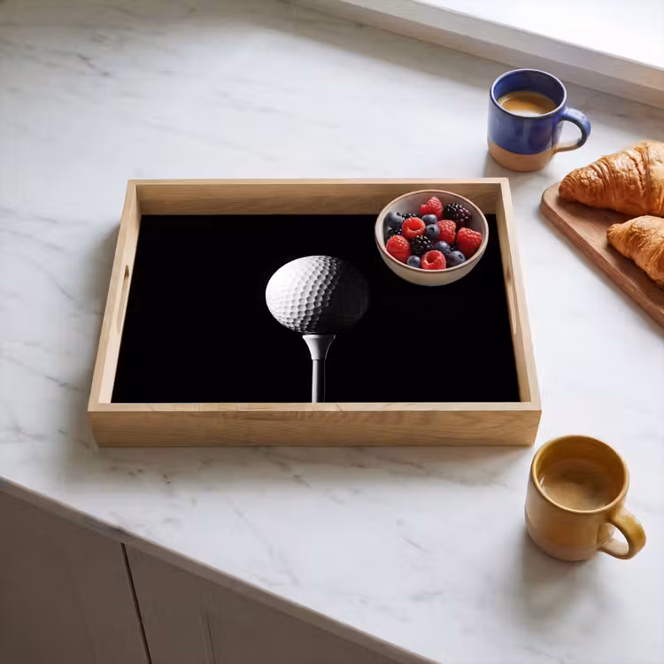 Tablett - Golfball - Minimalistisch - Weiß — 3