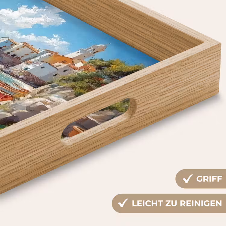 Tablett - Boote - Felsen - Meer - Sonne — 8