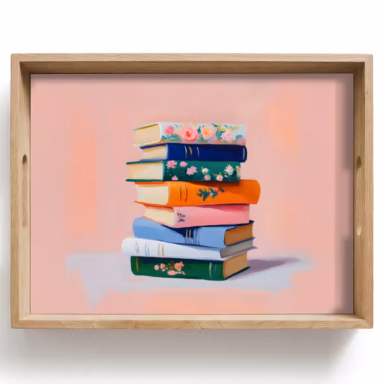 Tablett - Bücher - Stapel - Bunt — 1