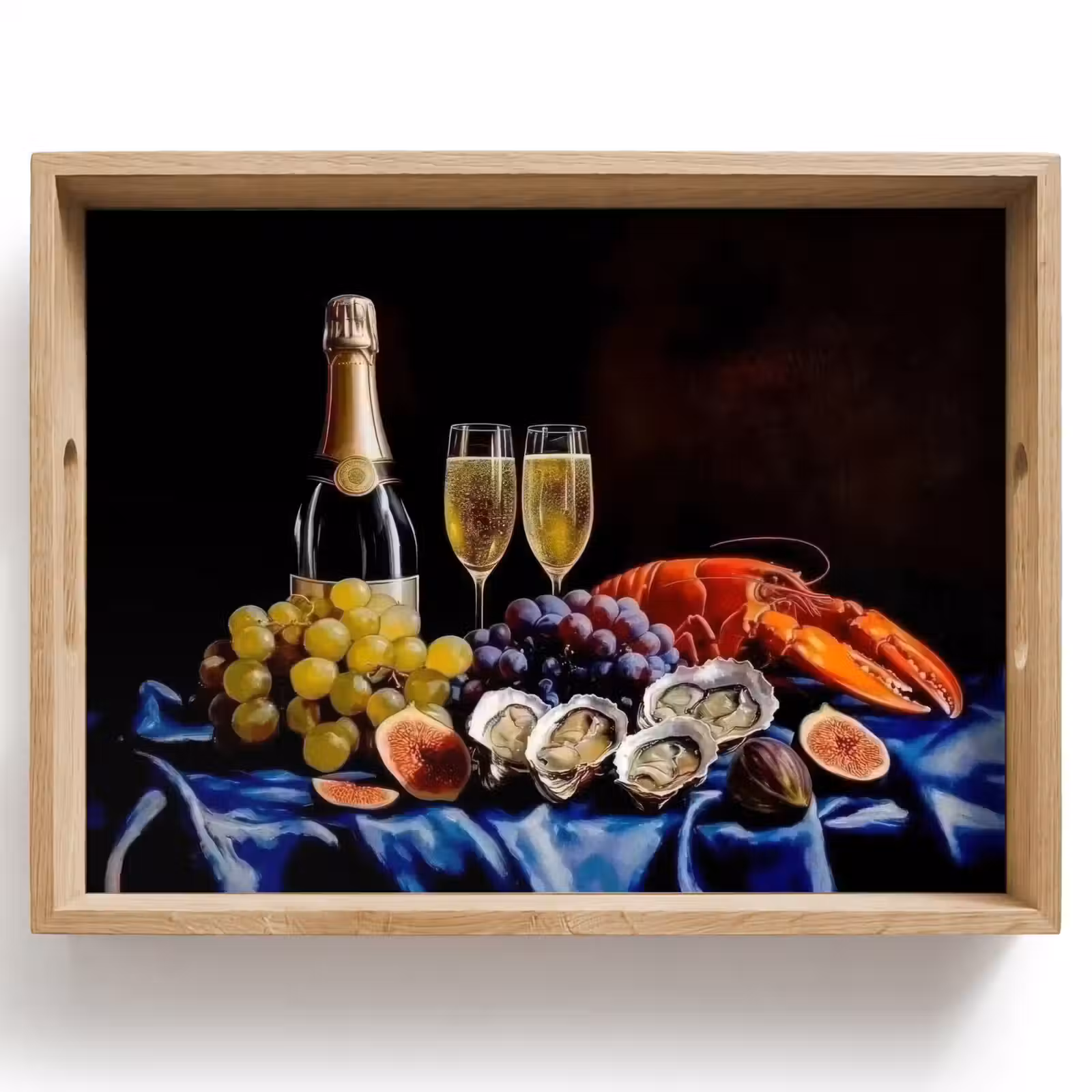 Tablett - Champagner - Luxus - Austern — 1