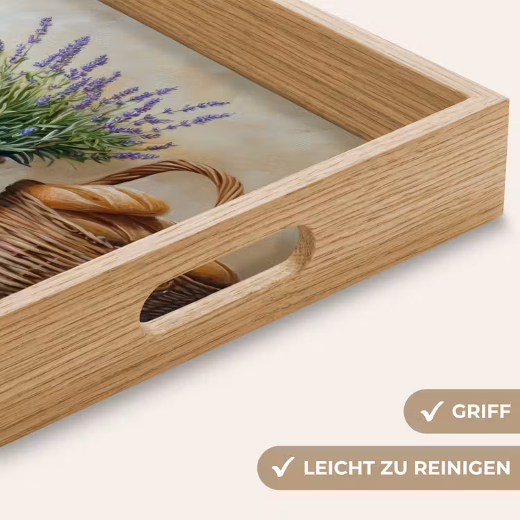 Tablett - Lavendel - Brot - Stilleben — 8