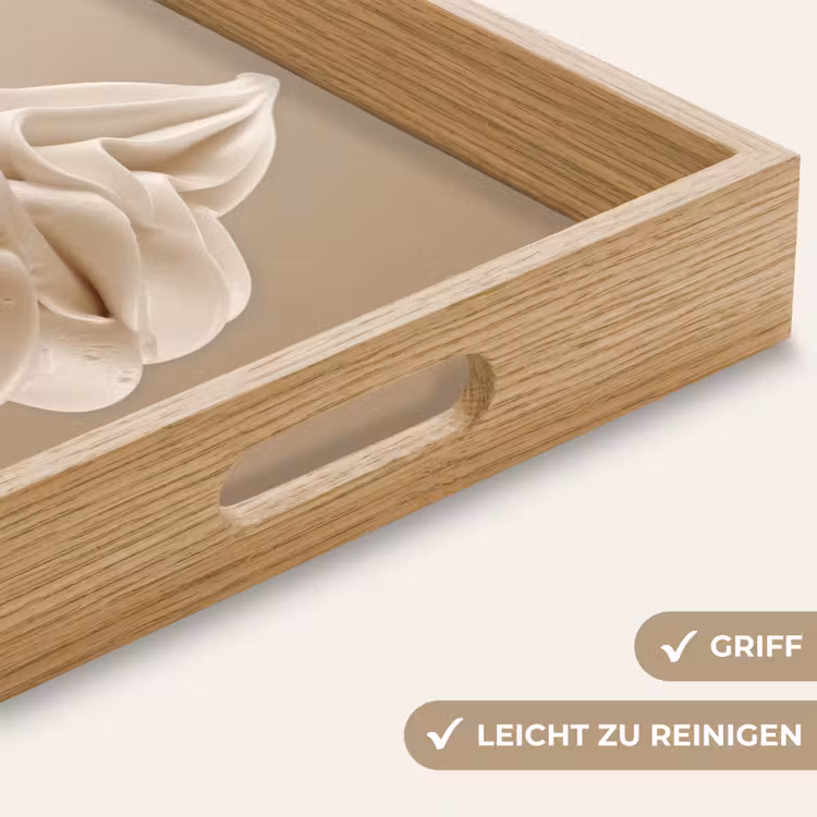 Tablett - Eiscreme - Softeis - Cremig - Horn - Beige — 8