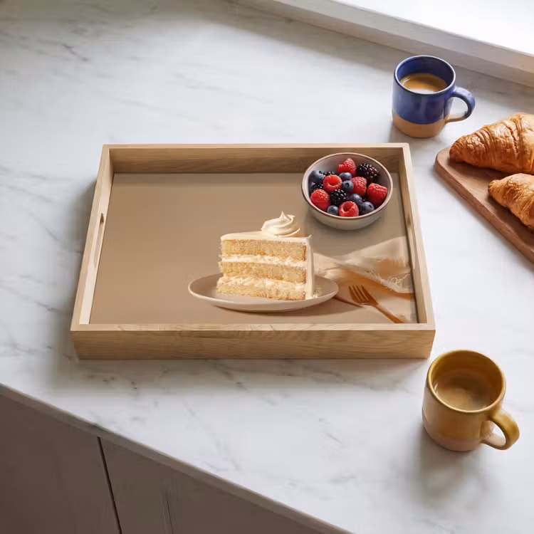 Tablett - Vanillekuchen - Torte - Cremig — 3