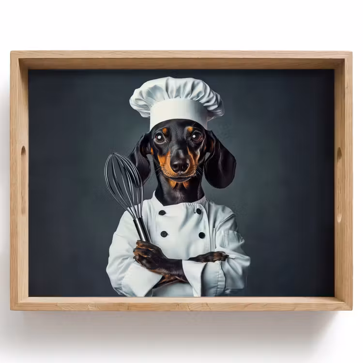 Tablett - Hund - Garde - Koch — 1