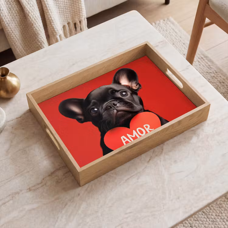 Tablett - Amor - Hund - Herz - Rot — 2