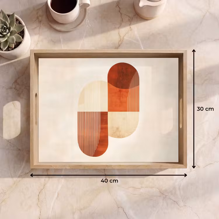 Tablett - Bögen - Beige - Formen — 7