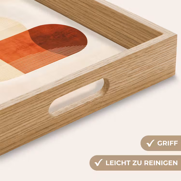Tablett - Bögen - Beige - Formen — 8
