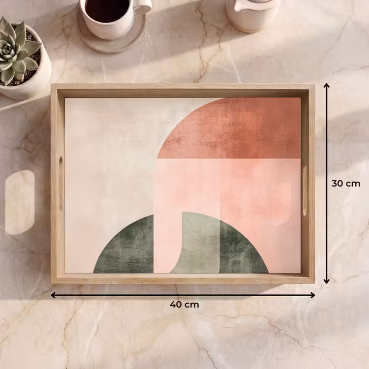 Tablett - Kreis - Abstrakt - Rosa — 7