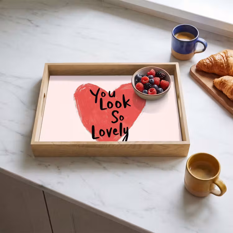Tablett - Herz - Rot - Valentinstag — 3