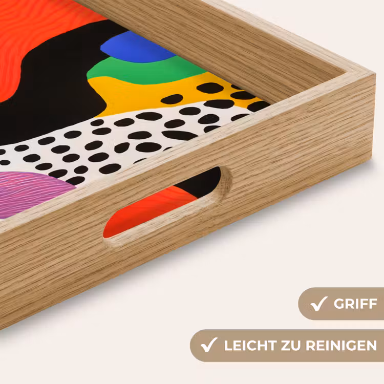Tablett - Abstrakt - Formen - Farben - Punkte — 8