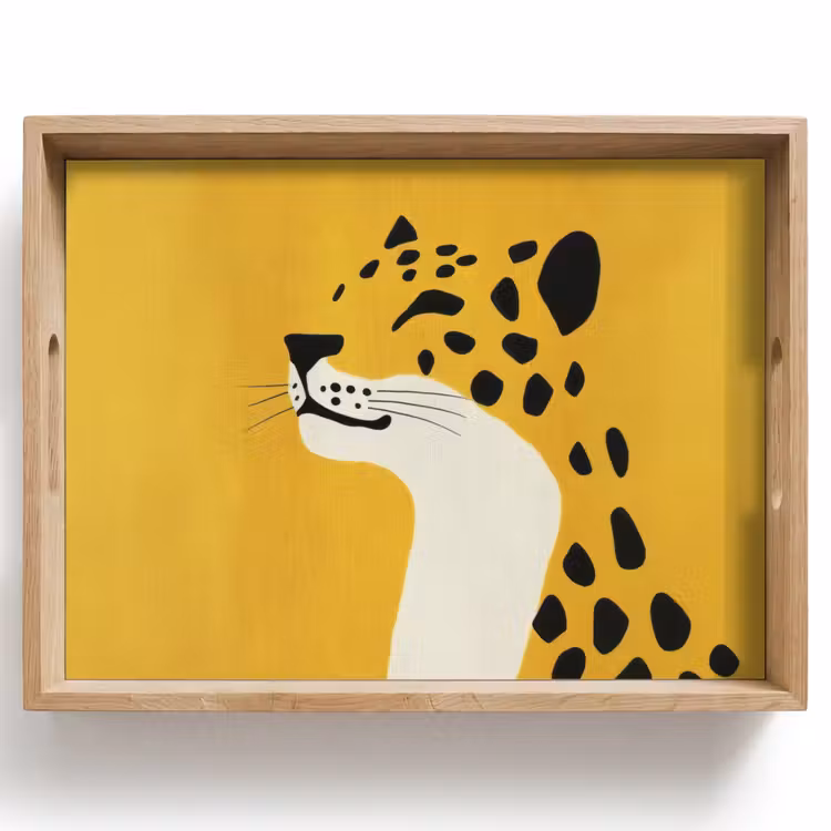 Tablett - Gepard - Illustration - Gelb — 1
