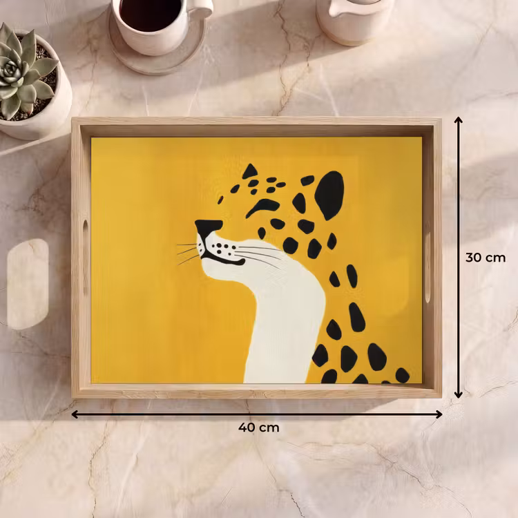 Tablett - Gepard - Illustration - Gelb — 7
